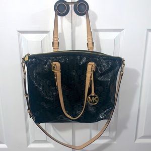 Michael Kors Black Patent Leather Purse